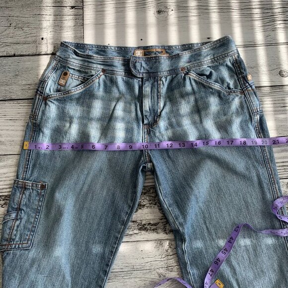 Vintage Y2K DC Shoes Cargo Denim Mid Low Rise Bootcut Jeans - Picture 13 of 16
